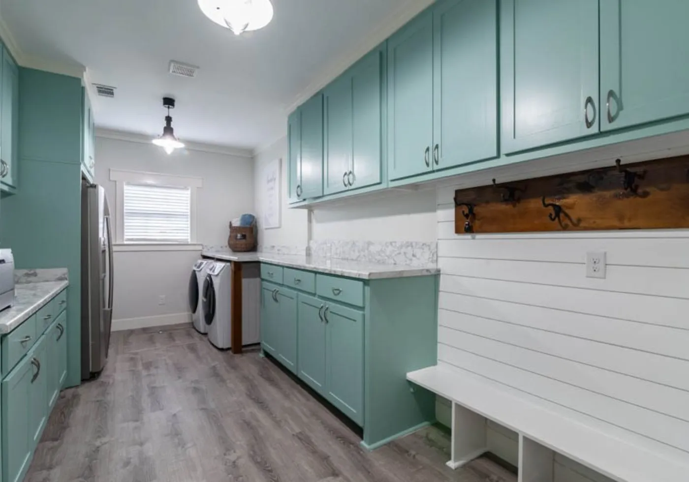 Hardwood and luxury vinyl plank flooring samples